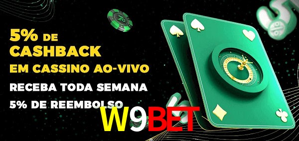 Promoções do cassino ao Vivo W9Bet